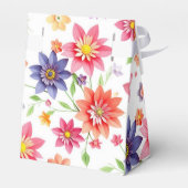 kühne, farbige Blüte Geschenkschachtel (Rückseite)