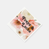 kühne, farbige Blüte | Hochzeit von Napkins Serviette (Ecke)