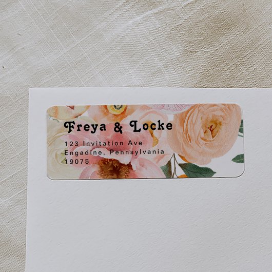 kühne, farbige Blüte | Rücksendeadresse