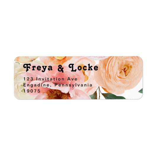 kühne, farbige Blüte | Rücksendeadresse (Vorne)