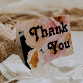 kühne, farbige Blüte | Schwarz geklappt Dankeschön Dankeskarte