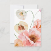 kühne, farbige Blüte | Song Request RSVP Card Karte (Rückseite)