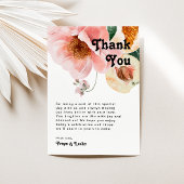 kühne, farbige Blüte | Tabelle Danke Karte