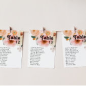 kühne, farbige Blüte | TISCHNUMMER