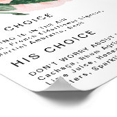 kühne, farbige Blüte | Unterschrift Drinks Poster (Ecke)