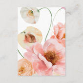 kühne, farbige Blüte | Veranstaltungskalender Begleitkarte (Rückseite)