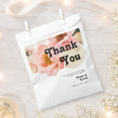 kühne, farbige Blüte | Vielen Dank Geschenktütchen (Ausgeschnitten)