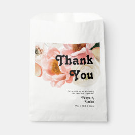 kühne, farbige Blüte | Vielen Dank Geschenktütchen