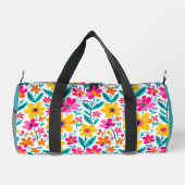 Kühne florale Malerei Duffle Bag (Rückseite)