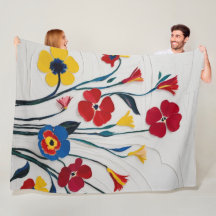 Kühne, florale Wasserfarbe in lebhaften Farben