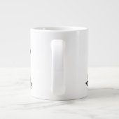 Kühne Form, gemütliche Reflexionen Jumbo-Tasse (Rückseite)
