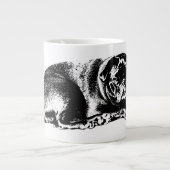Kühne Form, gemütliche Reflexionen Jumbo-Tasse (Vorderseite)
