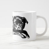 Kühne Form, gemütliche Reflexionen Jumbo-Tasse (Rechts)