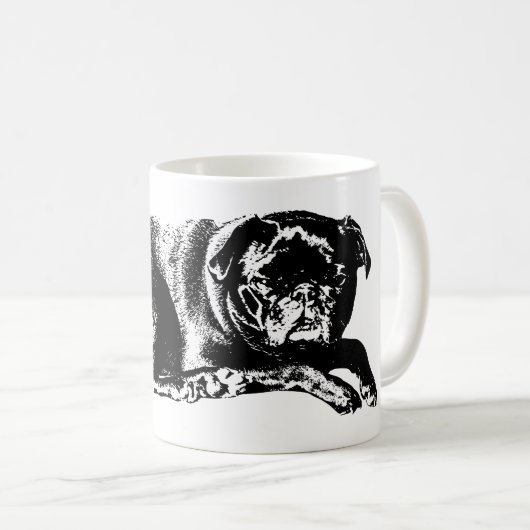 Kühne Form, gemütliche Reflexionen Kaffeetasse (VorderseiteRechts)