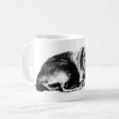 Kühne Form, gemütliche Reflexionen Kaffeetasse (Vorderseite Links)