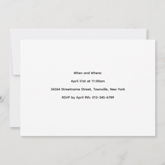 kühne Foto 40. Geburtstag Einladung (Rückseite)