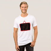 kühne "Frage alles" Philosophie Design Tri-Blend Shirt (Vorderseite voll)