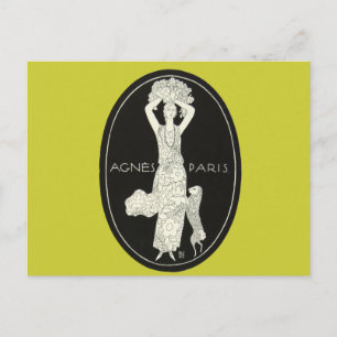 Kühne Französisch Agnes Paris Französisch Mode Fra Postkarte