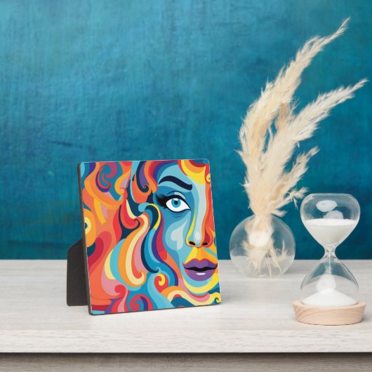 Kühne Frau Lebendige Spirale der Emotionen Fotoplatte (InSitu)