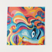 Kühne Frau Lebendige Spirale der Emotionen Wandteppich (Vorderseite (Horizontal))