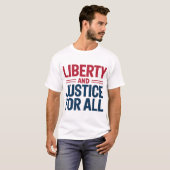 Kühne Freiheit und Gerechtigkeit: Amerikaner T-Shirt (Vorne ganz)