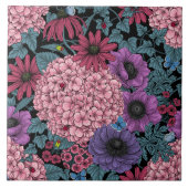 Kühne Gartenfloralen Fliese (Vorderseite)