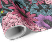 Kühne Gartenfloralen Geschenkpapier (Rolleneckpunkt)