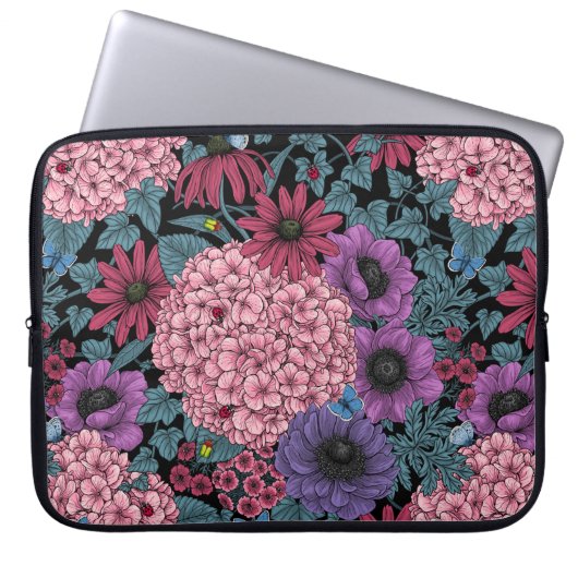 Kühne Gartenfloralen Laptopschutzhülle (Vorderseite)