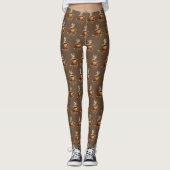 Kühne gebrüht - Kaffeecup Muster Leggings (Vorderseite)