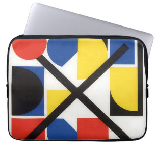 Kühne geometrische Bauhaus-Suprematistische Kunst Laptopschutzhülle