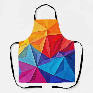 Kühne geometrische Prismen-Abstrakte Kunst Schürze