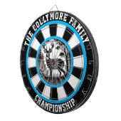 Kühne gezackte Hirschwall Art Dartscheibe (Vorderseite rechts)