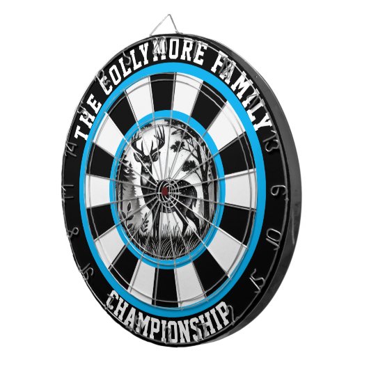 Kühne gezackte Hirschwall Art Dartscheibe (Vorderseite rechts)