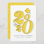 Kühne Grafikklasse der Ankündigung des Abschlusses (Vorne/Hinten)