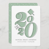 Kühne Grafikklasse der Ankündigung des Abschlusses (Vorne/Hinten)