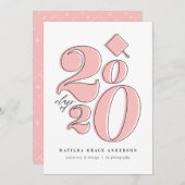 Kühne Grafikklasse der Ankündigung des Abschlusses (Vorne/Hinten)