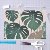 kühne grüne Monstera Verlasst Tropenwald Seidenpapier (Handwerk)