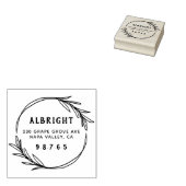 Kühne handGezeichnet botanische Kranke-Rücksendead Gummistempel (Stempel)