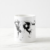 kühne Herbsthunde Kontur Tasse (Mittel)