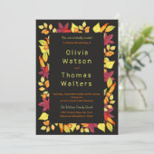 kühne Herbstleaves grenzten an die Einladung zur H (Stehend Vorderseite)