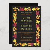 kühne Herbstleaves grenzten an die Einladung zur H (Vorne/Hinten)