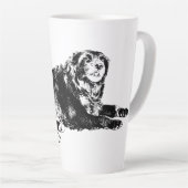 kühne Herbstschlangen auf der morgendlichen Tasse (Rechte Ecke)