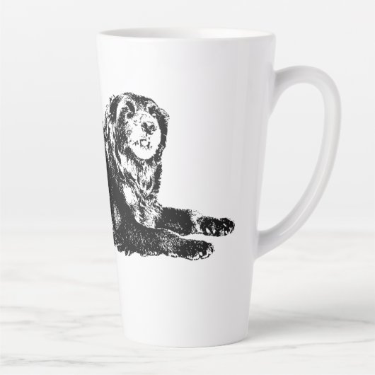 kühne Herbstschlangen auf der morgendlichen Tasse (Rechts)
