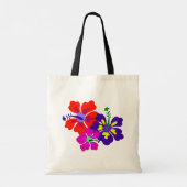 Kühne Hibiskus Blume Begrüßung Gäste Tote Tasche (Rückseite)