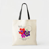 Kühne Hibiskus Blume Begrüßung Gäste Tote Tasche (Vorne)