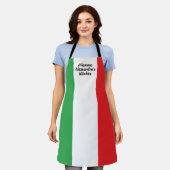 Kühne italienische Flagge Italien Personalisierte Schürze (Getragen)