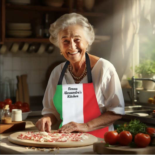 Kühne italienische Flagge Italien Personalisierte Schürze