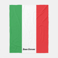 Kühne italienische Flagge Personalisierte Familie 