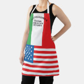 Kühne italienische Flagge und Schürze der amerikan (InSitu)