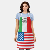 Kühne italienische Flagge und Schürze der amerikan (Getragen)